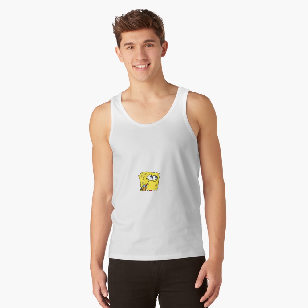 Spongebob Sipping Drink Sticker for Sale by I K