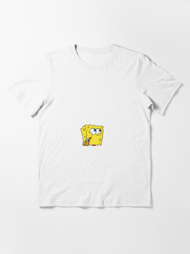 Spongebob Sipping Drink Sticker for Sale by I K