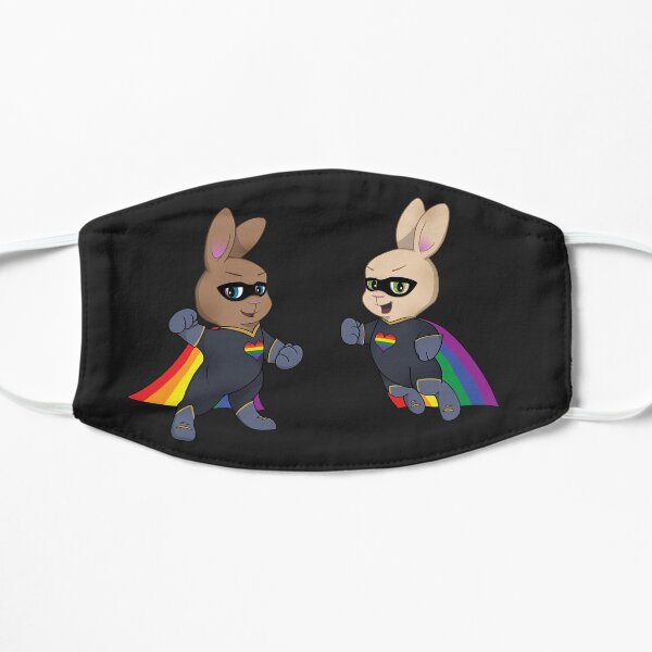 Rainbow Crusaders mask Flat Mask