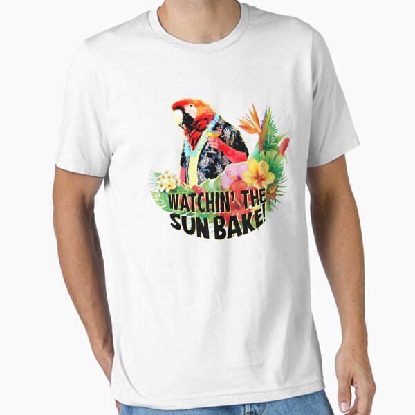 Vista previa del artículo con la obra «¡Mirando el sol hornear!», diseñado y vendido por ParrotHeadSwag.