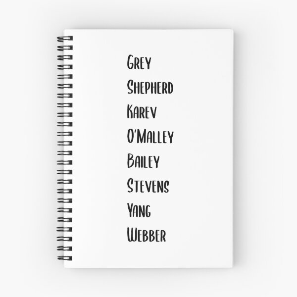 Item preview, grey's names designed and sold by Hannahmac02.