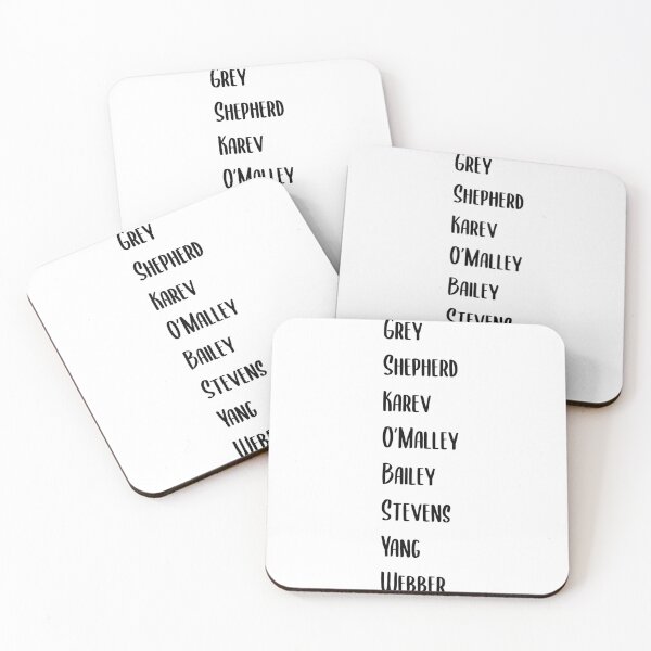 Item preview, grey's names designed and sold by Hannahmac02.