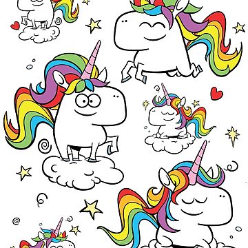 Artwork thumbnail, Rainbow Unicorns by Chuck Whelon
