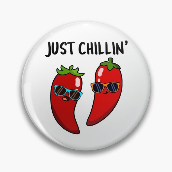 Item preview, Just Chillin Funny Red Hot Chilli Puns  designed and sold by punnybone.