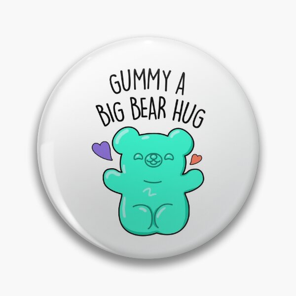 Item preview, Gummy A Big Bear Hug Funny Candy Puns  designed and sold by punnybone.