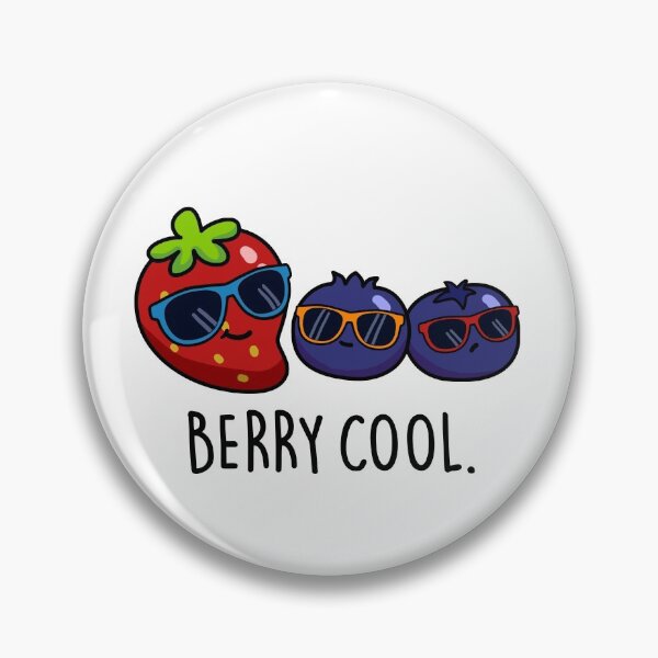 Item preview, Berry Cool Funny Fruit Puns  designed and sold by punnybone.