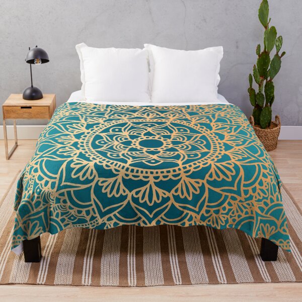 Item preview, Green and Gold Mandala Pattern designed and sold by Julie Erin Designs.