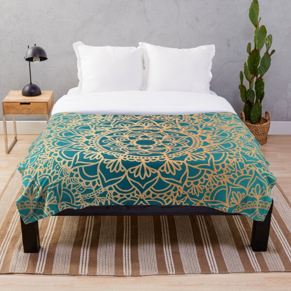 Item preview, Green and Gold Mandala Pattern designed and sold by Julie Erin Designs.