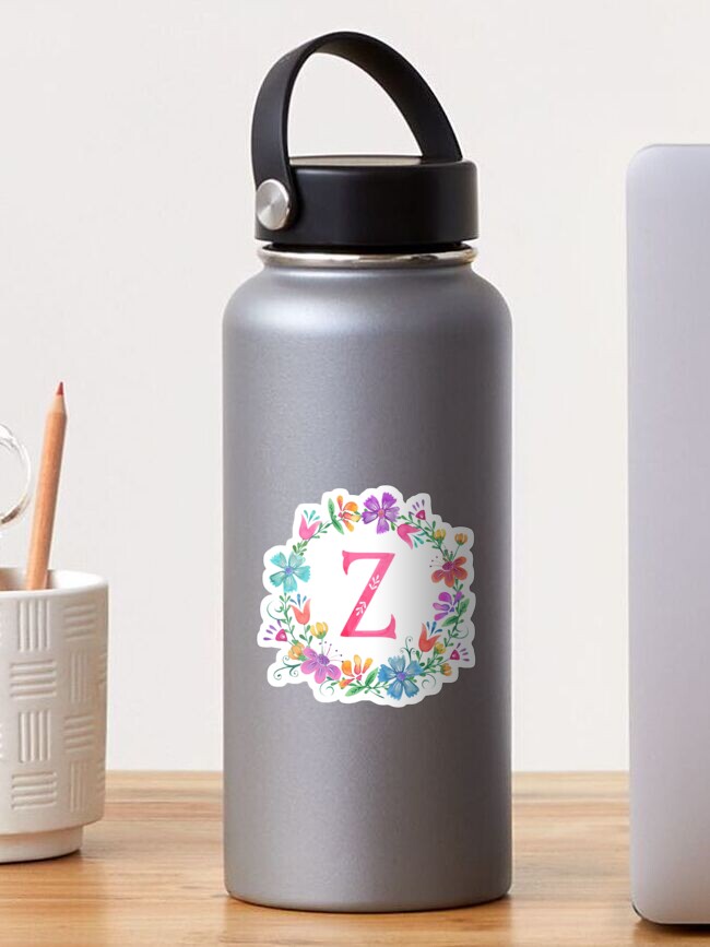 Z Floral Monogram Initial 
