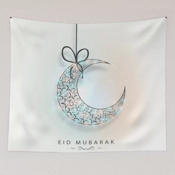 Item preview, Eid Mubarak Glitter Crescent designed and sold by Home and Office.