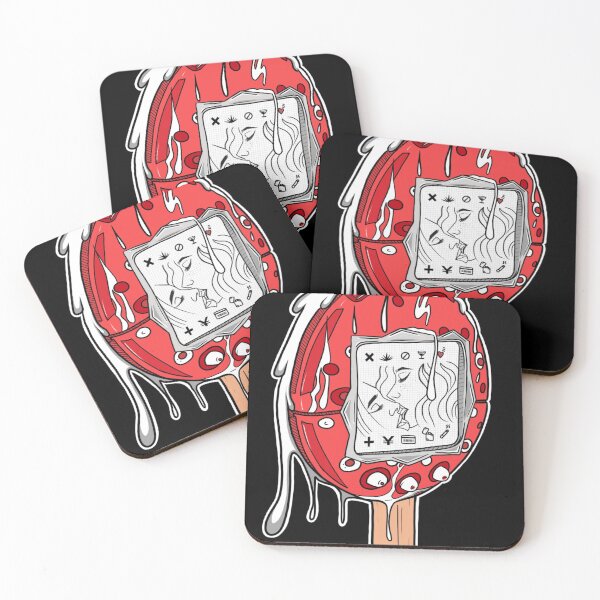 Two girls kissing Coasters (Set of 4)