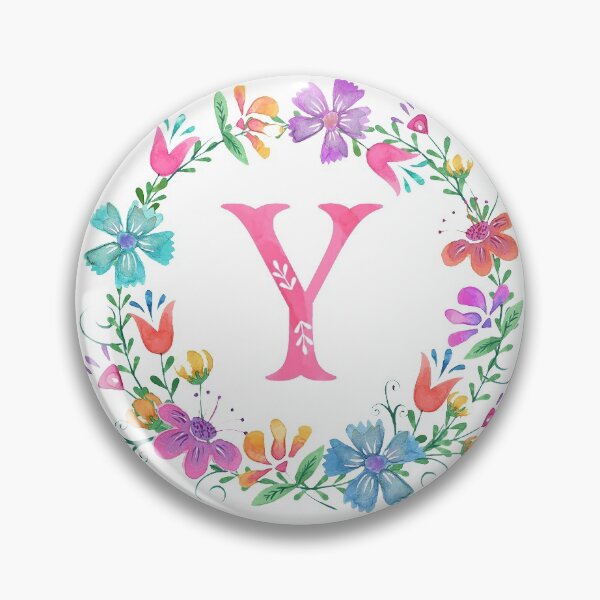 Item preview, Y Floral Monogram Initial  designed and sold by mjm412.