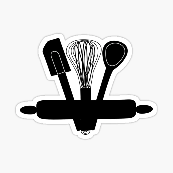 Baking Accessories Blueprint Cake Baking Tools' Sticker