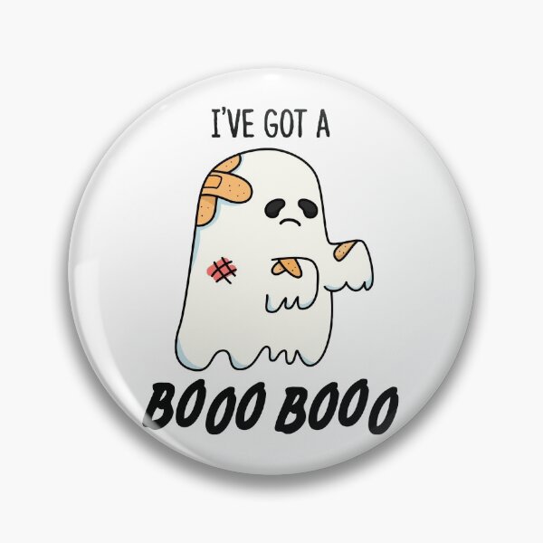 Item preview, I've Got A Boo Boo Funny Halloween Ghost Puns  designed and sold by punnybone.