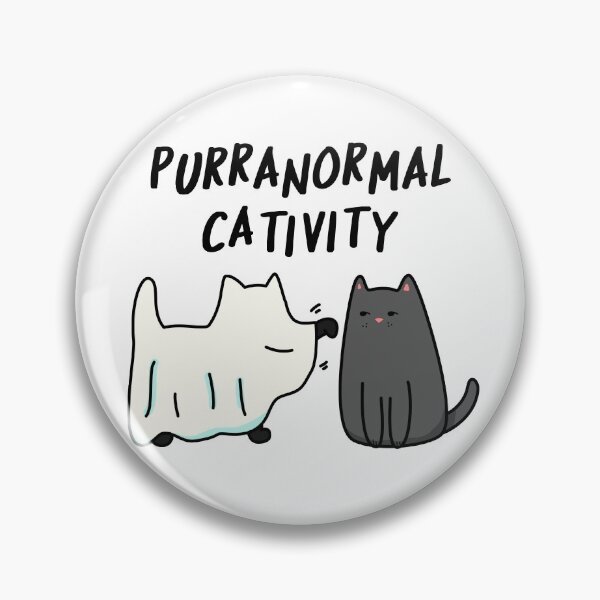 Item preview, Purranormal Cativity Funny Halloween Cat Puns  designed and sold by punnybone.