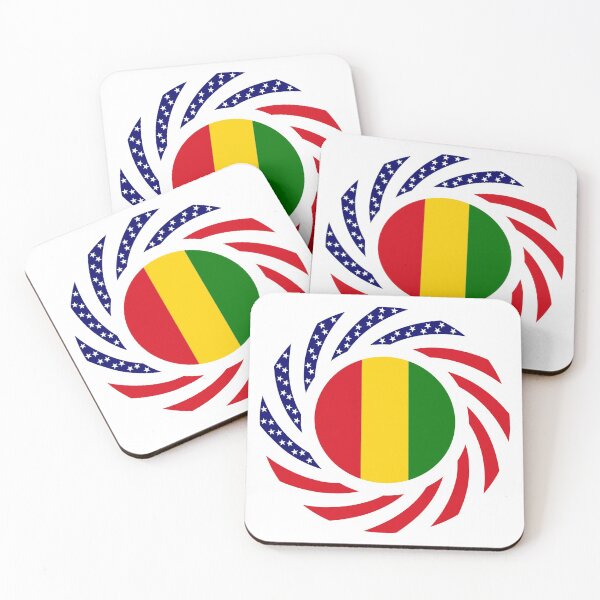 Item preview, Guinean American Multinational Patriot Flag Series designed and sold by Carbon-Fibre Media.