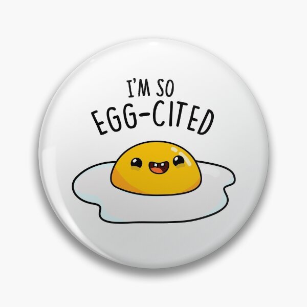 Item preview, I'm So Egg-cited Funny Egg Puns  designed and sold by punnybone.