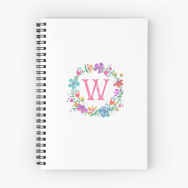Item preview, W Floral Monogram Initial  designed and sold by mjm412.