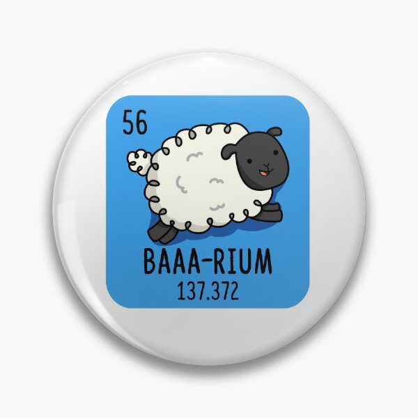 Item preview, Baaa-rium Chemistry Animal Pun designed and sold by punnybone.