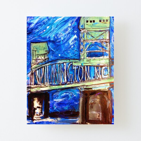 Wilmington NC bridge Canvas Mounted Print