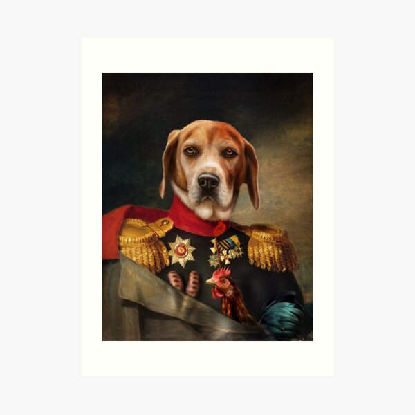 Beagle Dog Portrait - Steve Art Print