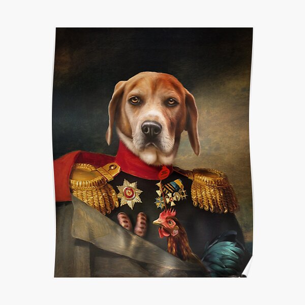 Beagle Dog Portrait - Steve Poster