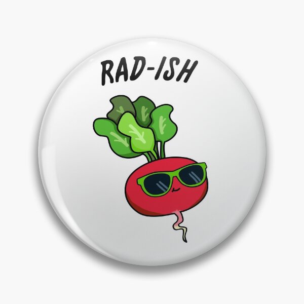 Item preview, Rad-ish Funny Veggie Radish Puns  designed and sold by punnybone.