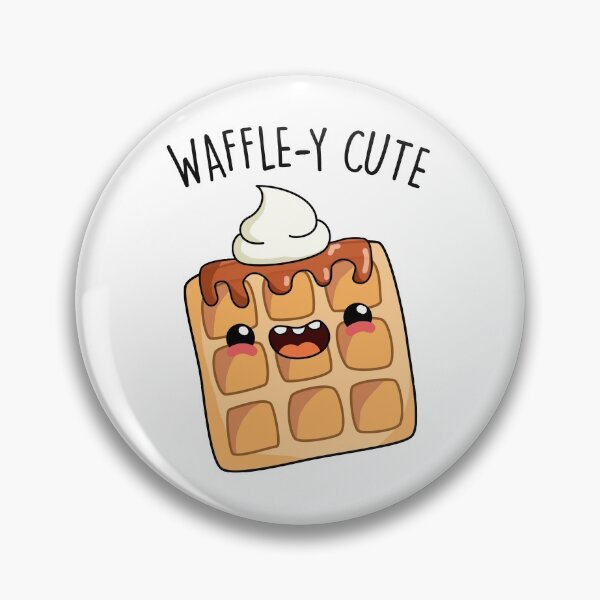 Item preview, Waffle-y Cute Funny Food Puns  designed and sold by punnybone.