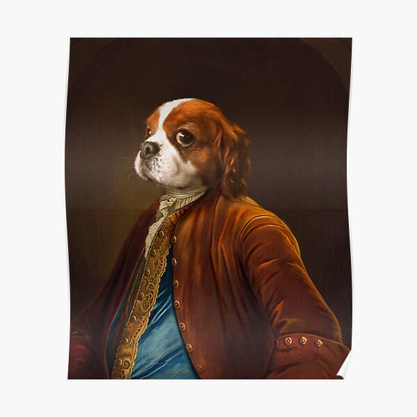 King Charles Spaniel Dog Portrait - Stanley Poster