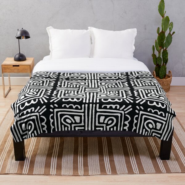 Item preview, Tiled design in black and white designed and sold by Kari Nichols.