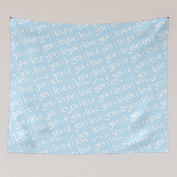 Item preview, I Love You Pastel Blue designed and sold by infantilejoy.
