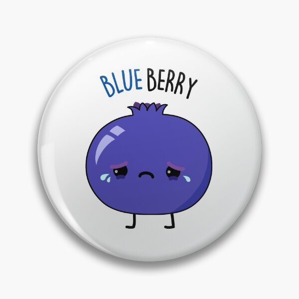 Item preview, Blue Berry Funny Fruit Puns designed and sold by punnybone.