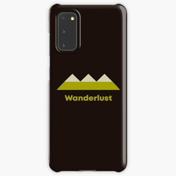 Modern geometric minimalist typography - Wanderlust Samsung Galaxy Snap Case