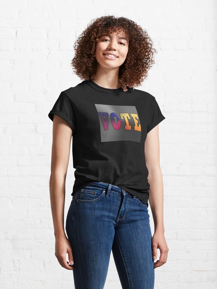 Alternate view of Angle Gradient VOTE Classic T-Shirt