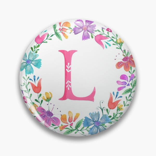 Item preview, L Floral Monogram Initial  designed and sold by mjm412.