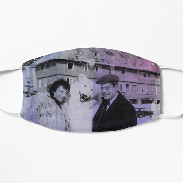 Sylvia Bataille and Jacques Lacan chillin with a polar bear Mask