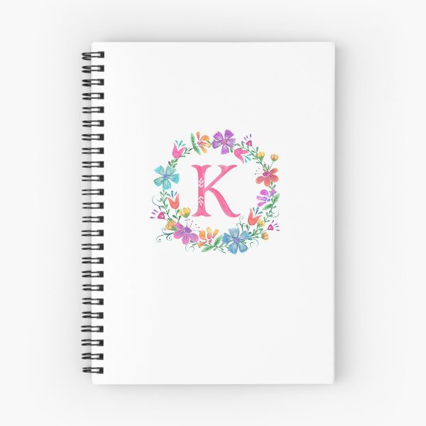 Item preview, K Floral Monogram Initial  designed and sold by mjm412.