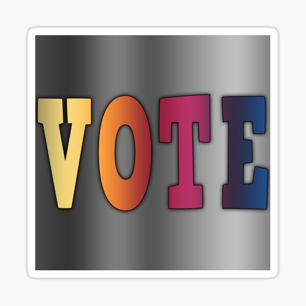 Linear Gradient VOTE Sticker