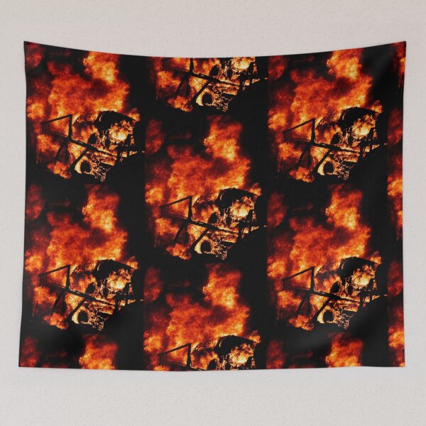 Item preview, Spectacular Burning Semi Car Carrier Trailer designed and sold by Steven Holt.