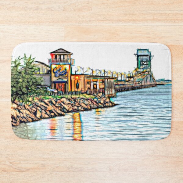 Item preview, Crab Shack and James River Bridge designed and sold by Marlene Watson-Hall.
