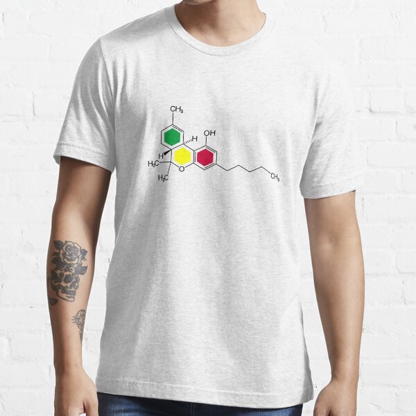 THC Molecules (cannabis marijuana) Essential T-Shirt