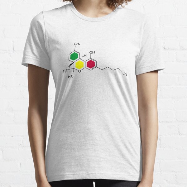 THC Molecules (cannabis marijuana) Essential T-Shirt