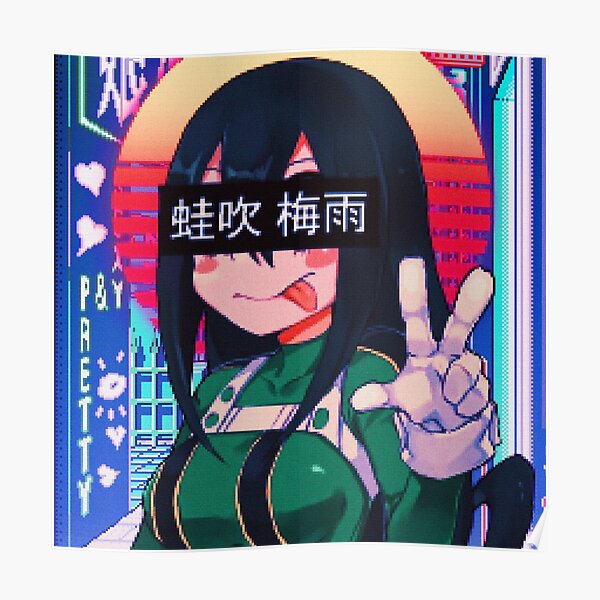 ｓａｄｂｏｙｓ ｔｓｕｙｕ ａｓｕｉ ｆｒｏｐｐｙ ｖａｐｏｒｗａｖｅ ａｅｓｔｈｅｔｉｃ ｐｎｇ Poster By Waifu Dope Redbubble