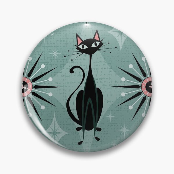 Item preview, Mid Century Cats and Clocks designed and sold by studioxtine.