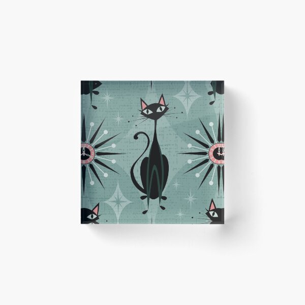 Item preview, Mid Century Cats and Clocks designed and sold by studioxtine.