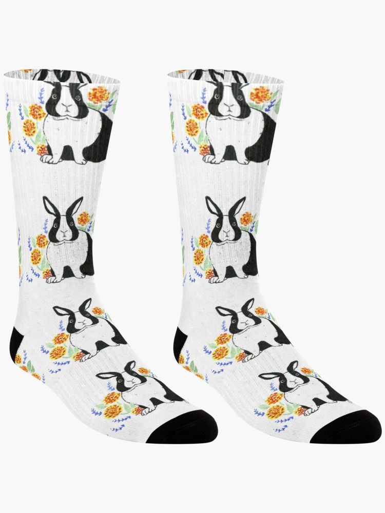 Thumbnail 3 of 5, Socks, Dutch Rabbit designed and sold by Creativetea.