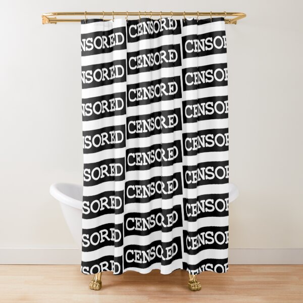 Censored Shower Curtain