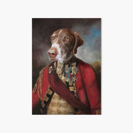 German Shorthaired Pointer Dog Portrait - Buster Art Board Print