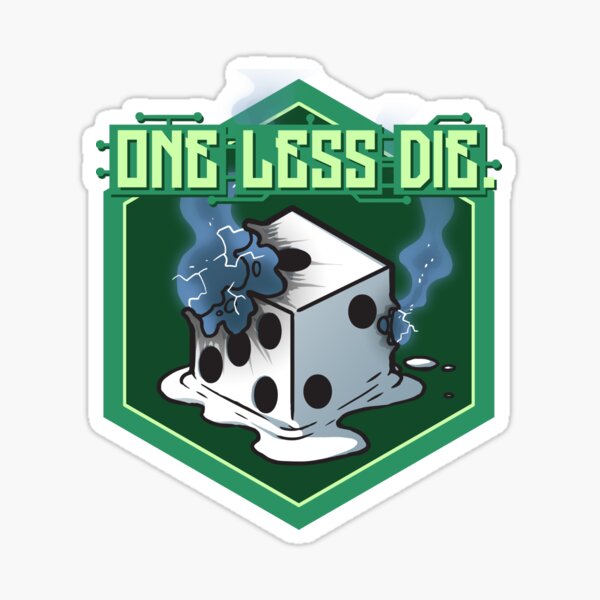 One Less Die (Logo) Sticker
