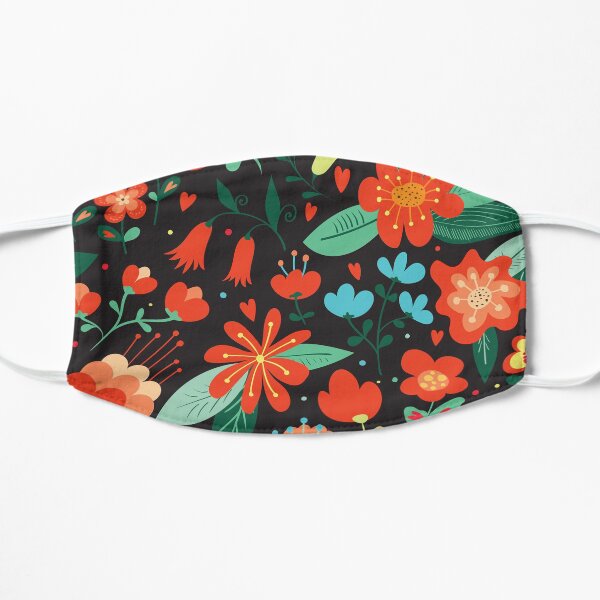 Flowers and hearts Mask